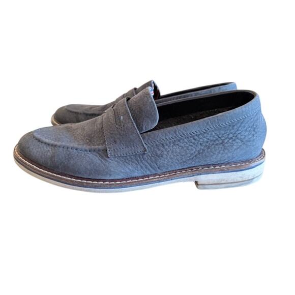 Bostonian Commonwealth Men’s Blue Suede Penny Loafers – US 9 main image 10